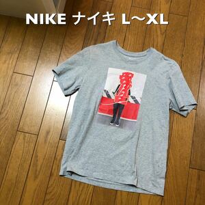 L〜XLサイズ！NIKE ナイキ 古着半袖靴箱Tシャツ グレー