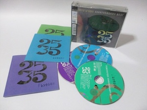 ◆◆ 藤井フミヤ ◆◆ FUMIYA FUZII anniversary best 25/35R盤 ベスト版 3枚組 帯付き CD レンタルアップ版 チェッカーズ