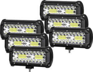 タイムセール ！LED作業灯 ワークライト 12v-24v 投光器 デッキライト 120W 6個 船用ライト 大型トラック 車 軽トラ作業 防水 6個