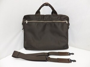 現状品 PORTER LIFT 2WAY BRIEFCASE 822-06226 ブラウン / ポーター リフト ブリーフケース ショルダーバッグ 吉田カバン