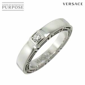 ヴェルサーチ VERSACE 8.5号 リング ダイヤ K18 WG ホワイトゴールド 750 指輪 Diamond Ring 90235769