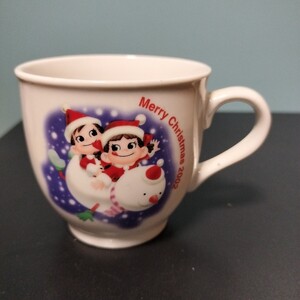 不二家　ぺこちゃん　プリンカップ　マグカップ　2002 クリスマス