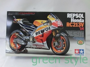 ＃　タミヤ　1/12オートバイシリーズNo.130　レプソル　ホンダ　RC213V’14　未組立品　プラモデル　バイク　接着剤・塗料なし