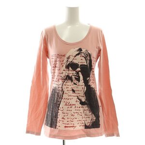 ヒステリックグラマー HYSTERIC GLAMOUR KURT COBAIN プリント 長袖カットソー Tシャツ ロンT コットン F ピンク /NR ■OS レディース