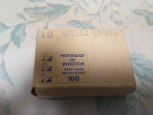 安値スタート！　40年以上前の未開封・保管品　WILSON Salmon　フック♯12　100本 LowWater Salmon PARTRIDGE OF REDDITCH