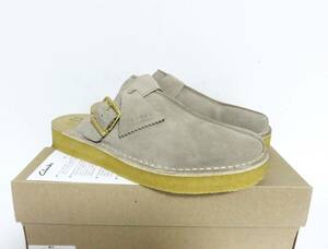 定価2.8万 Clarks Originals Trek Mule Sand Wlined ベージュ 8 スエード ポルトガル製 クラークス ミュール ボア サンダル サボ クロッグ