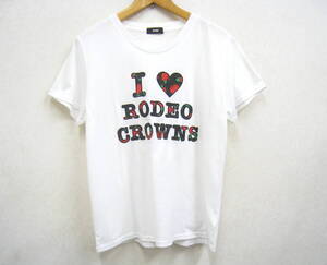 RODEO CROWNS■ロデオクラウンズ RCWB 半袖 Tシャツ パッチワーク刺繍 レディース サイズF