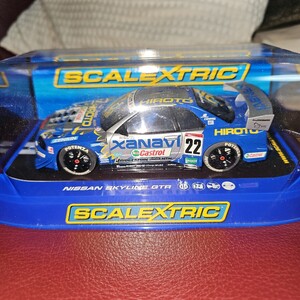 スロットカー SCALEXTRIC　R34GT-R XANAVI HIROTO No.22 未使用　暗所保管