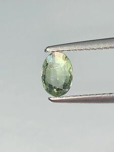 「特別価格」天然グリーンサファイアルース　0.423ct KS1600-702 ソーティング付き