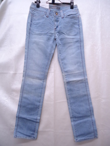 【KCM】denim-7-30★ワケあり（長期保管品）★【BRAPPERS】SECOND class　レディース　デニムパンツ ジーンズ　サイズ 30　ライトブルー系