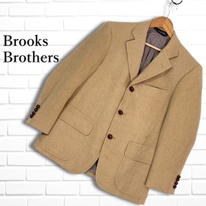 Brooks Brothers ブルックスブラザーズ キャメル 100% テーラード ジャケット ブレザー ベージュ メンズ ◆送料無料◆ 1174L