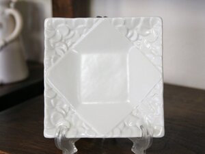 【アウトレット】 ジェンガラ JENGGALA 食器・陶器 Square Frangipani Plate ※同梱発送可