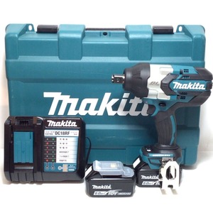 ΘΘ MAKITA マキタ インパクトレンチ 18v 付属品完備 未使用品(S) TW1001DRGX ブルー 未使用に近い