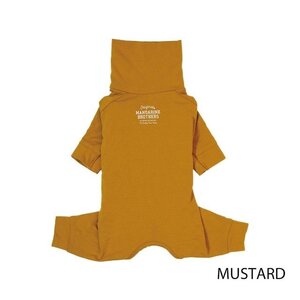 【Mサイズ】 MANDARINE BROTHERS マンダリンブラザーズ スキンタイトスーツ マスタード イエロー ロンパース 犬服 SKIN TIGHT SUIT MUSTARD