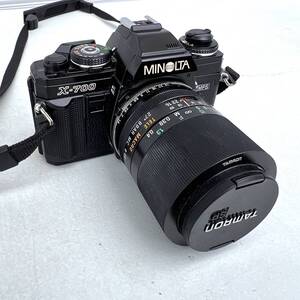 名機　MINOLTA　ミノルタ minolta new x-700 mps 一眼レフ　フィルムカメラ 本体 レンズ　TAMRON・SP 90mmF/2．5 TELE・MACRO