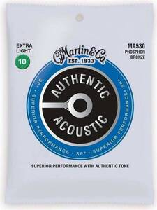 即決◆新品◆送料無料MARTIN MA530×1 [10-47] AUTHENTIC ACOUSTIC SP/Extra Light アコギ弦/メール便