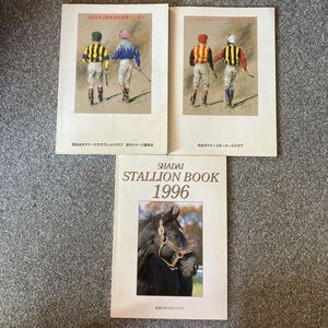 1996年 社台スタリオンブック STALLION BOOK 社台ファーム オーナーグループ2歳馬のご案内 2歳馬会員募集のご案内