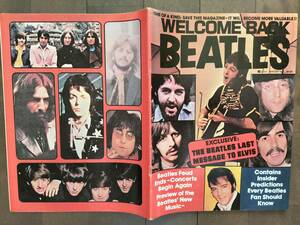 ★新品！美品！”レア！洋雑誌” 一冊丸ごとTHE BEATLES特集『WELCOME BACK BEATLES』US 1977年 レア写真！即決！ 