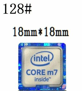 128# 六代【CORE m7】エンブレムシール　■18*18㎜■ 条件付き送料無料