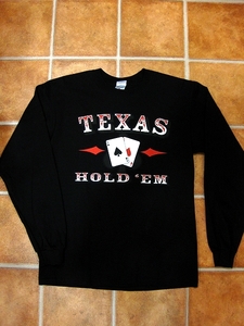 ウエスタンプリント Tシャツ　TEXAS HOLD