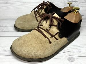 【即決】BIRKENSTOCK ビルケンシュトック 39 25cm 黒 ブラック ベージュ モンタナ ドイツ製 サンダル スニーカー