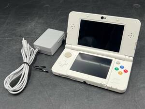【動作品】 任天堂/NINTENDO New ニンテンドー 3DS ゲーム機 本体 ホワイト 充電器付き KTR-001