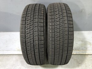 2023年製 8分山程(PW6L316) 185/60R15 84Q BRIDGESTONE VRX2 2本 スタッドレスタイヤ 送料無料