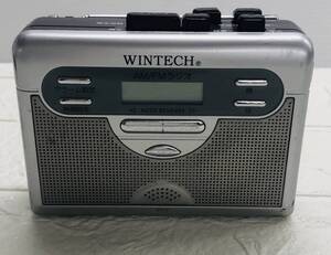 ★【在庫処分価格】WINTECH ラジオ付テープレコーダー PCT-01R 中古 ※電池は付属しません☆T12-124D