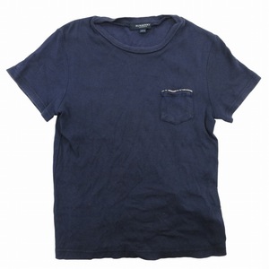 バーバリー ロンドン BURBERRY LONDON ポケットTシャツ カットソー 半袖 130A 紺 ネイビー ■GY14 /FT 0730 キッズ