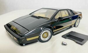 1/18 LOTUS ESPRIT TURBO ロータスエスプリターボ　ミニカー　ブラック　AUTO ART製　ほぼ未使用　希少品　右側ドアミラー外れ