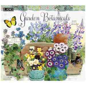 2025 Calendar LANG ラング 壁掛けカレンダー2025年 Garden Botanicals Barbara An