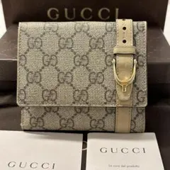 新品同様‼️ グッチ　GUCCI 財布　二つ折り　折り財布　GGスプリーム