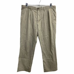 DOCKERS ワークパンツ W40 ドッカーズ タックパンツ ビッグサイズ ベージュ 古着卸 アメリカ仕入 2408-265