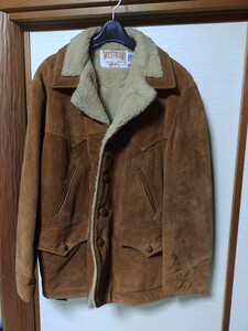 ショット Schott WESTERN USA製 スウェード ランチコート 42