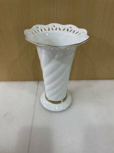 RM6473 RICHFIELD たち吉 リッチフィールド ラッセル フラワーベース 花瓶 花器 金彩 陶器 1216