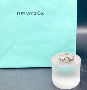 蘇や(PEY229)　アクセサリー　TIFFANY＆Co.　ティファニー　リング　フック＆アイ　シルバー系　中古品　コンパクトサイズ