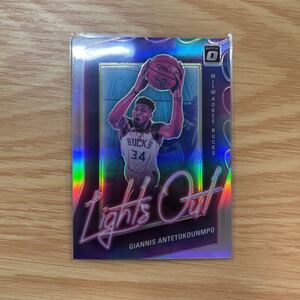 2020-21 Panini Donruss Optic Giannis Antetokounmpo Light Out silver prizm