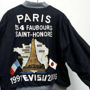 極美品 2006年 EVISU YAMANE PARIS スーベニアジャケット メンズ 40 スカジャン ツアージャケット ベトジャン エヴィス ジーンズ 山根 大黒