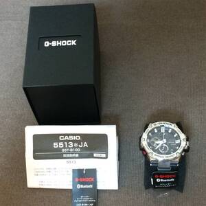 【CASIO　G-SHOCK　Bluetooth　GST-B100-1AJF　2、3回使用　カシオ　Gショック】