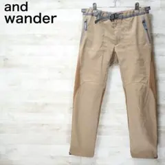 and wander 21AW Air Hold Pants-Beige/3