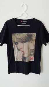 ヒステリックグラマー HYSTERIC GLAMOUR ローリング・ストーンズ　Tシャツ 黒　ブラック　サイズＳ　送料無料　