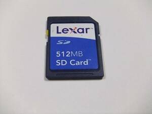 SDカード 512MB フォーマット済み 1枚 動作品 Lexar