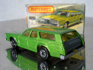 †1976 №74 Mercury Villager Cougar MATCHBOX LESNEY マーキュリー クーガー ワゴン 英国 ENGLAND 箱付き マッスルカー 昭和レトロ♂