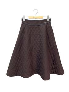 FOXEY フォクシーブティック スカート 40 Skirt Cross Lilly 43043 ブラウン キルティング