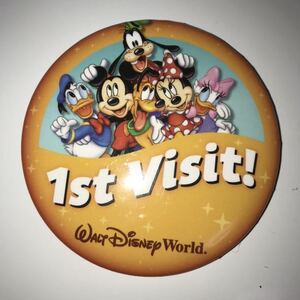 WDW ディズニーワールド 1st Visit! 缶バッジ Walt Disney World 非売品