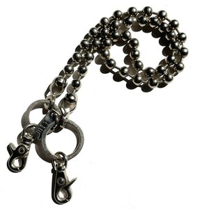 グッドアイテム! KAIKO カイコー BALL CHAIN FTW ロング ボール ウォレットチェーン キーリング シルバーカラー 銀色 メンズ 名作 希少