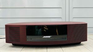 【希少】BOSE WAVE Music System Ⅲ ボーズ ウェーブミュージックシステム CDプレイヤー RED 赤 小豆色 通電確認済