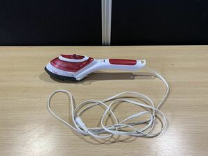 中古品 T-fal ティファール ガーメントスチーマー ハンディアイロン レッド 2in1 現状品 説明文必読