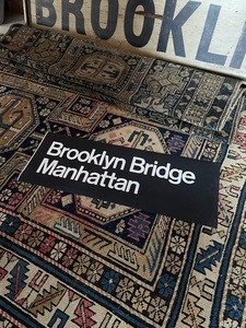 ビンテージ New York NYC ニューヨーク Subway 地下鉄 Brooklyn Bridge Manhattan Side Rollsign ロールサイン サインプレート