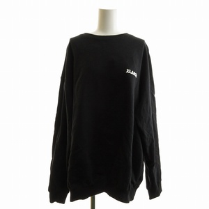 エクストララージ X-LARGE TWO TONE BACKSIDE OG CREWNECK SWEAT スウェット 黒 ブラック 101223012006 ■ECS /EE レディース